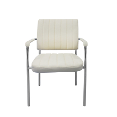 Konferenčná stolička Glos (SADA 4 ks), syntetická koža, béžová - 2