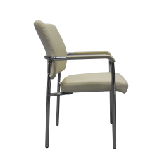 Konferenčná stolička Glos (SADA 4 ks), syntetická koža, béžová - 3
