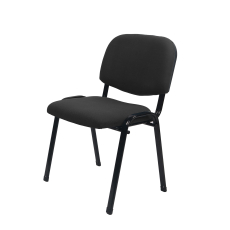 Konferenčná stolička Iron, textil, čierna - 1