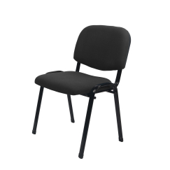 Konferenčná stolička Iron, textil, čierna