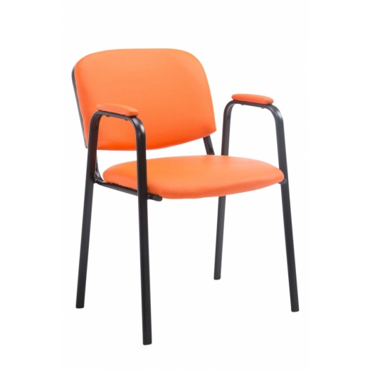 Konferenčná stolička Ken, oranžová - 1