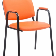 Konferenčná stolička Ken, oranžová - 1