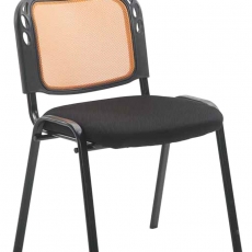 Konferenčná stolička Michael, čierna/oranžová - 1