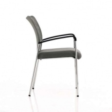Konferenčná stolička s podrúčkami Klement šedá - 2