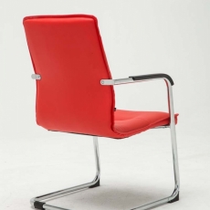 Konferenčná stolička Seattle (SET 2 ks), červená - 4