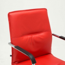Konferenčná stolička Seattle (SET 2 ks), červená - 5