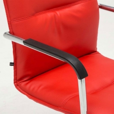 Konferenčná stolička Seattle (SET 2 ks), červená - 6