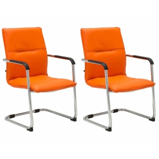 Konferenčná stolička Seattle (SET 2 ks), oranžová