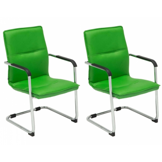 Konferenčná stolička Seattle (SET 2 ks), zelená - 1