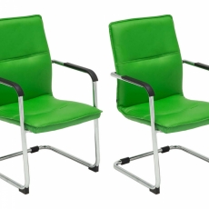 Konferenčná stolička Seattle (SET 2 ks), zelená - 1