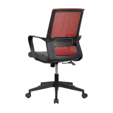 Konferenčná stolička Smart, textil, červená - 4