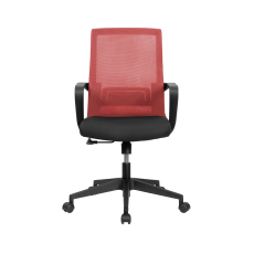 Konferenčná stolička Smart, textil, červená - 5