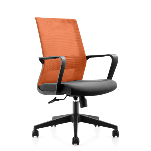 Konferenčná stolička Smart, textil, oranžová - 1