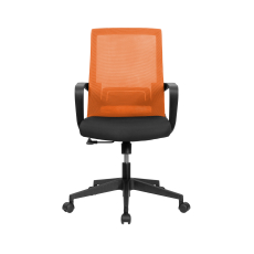 Konferenčná stolička Smart, textil, oranžová - 5