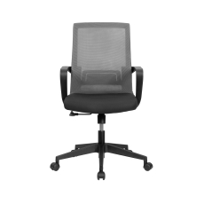 Konferenčná stolička Smart, textil, sivá - 5