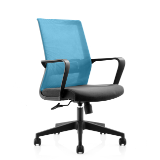 Konferenčná stolička Smart, textilná, modrá