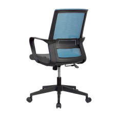 Konferenčná stolička Smart, textilná, modrá - 4