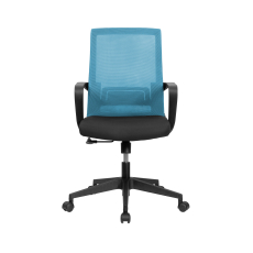Konferenčná stolička Smart, textilná, modrá - 5