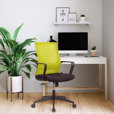 Konferenčná stolička Smart, textilná, zelená - 6