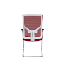 Konferenčná stolička Snow (SET 2 ks), textil, červená - 7