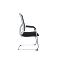 Konferenčná stolička Snow (SET 2 ks), textil, čierna - 5