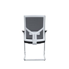 Konferenčná stolička Snow (SET 2 ks), textil, čierna - 7