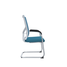 Konferenčná stolička Snow (SET 2 ks), textil, modrá - 2
