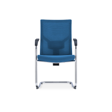 Konferenčná stolička Snow (SET 2 ks), textil, tmavomodrá - 5