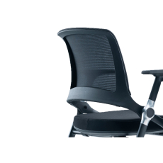 Konferenčná stolička Swiss (SET 2 ks), textilná, čierna - 3