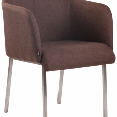 Konferenčné kreslo Magnus, textil, hnedá - 1