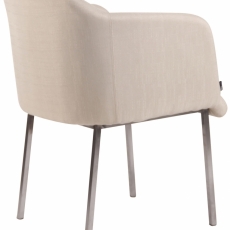 Konferenčné kreslo Magnus, textil, krémová - 4