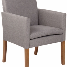 Konferenčné kreslo Warren, textil, šedá - 1