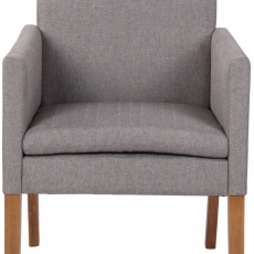 Konferenčné kreslo Warren, textil, šedá - 2