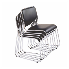 Konferenčné stoličky Axo (SADA 5 ks), syntetická koža, čierna - 2