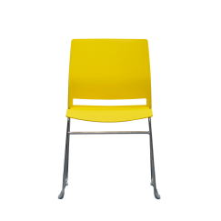 Konferenčné stoličky Gardena (SADA 4 ks) plast, žltá