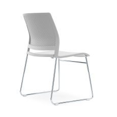 Konferenčné stoličky Gardena (SADA 4 ks) plastové, biele - 3
