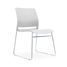 Konferenčné stoličky Gardena (SADA 4 ks) plastové, biele - 4