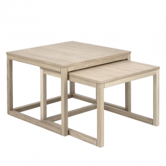 Konferenčné stolíky Canvas, 70 cm, 2 ks, pigmentovaný dub