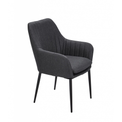 Konferenční křeslo Molly, textil, šedá