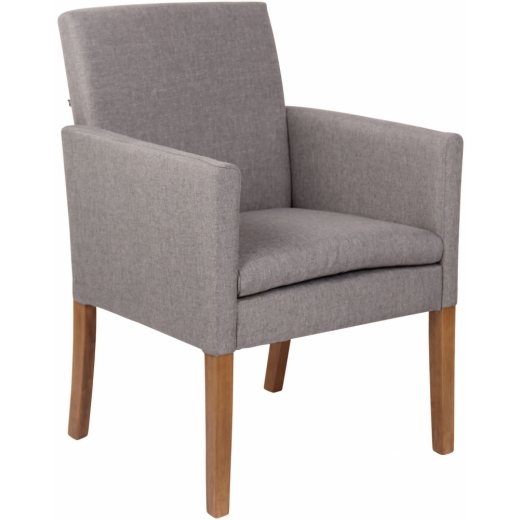 Konferenční křeslo Warren, textil, šedá - 1