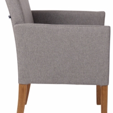 Konferenční křeslo Warren, textil, šedá - 3