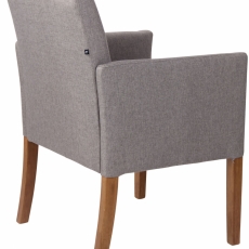 Konferenční křeslo Warren, textil, šedá - 4