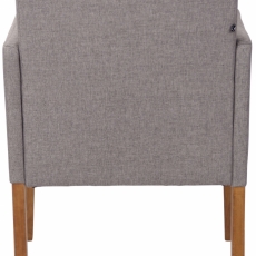 Konferenční křeslo Warren, textil, šedá - 5