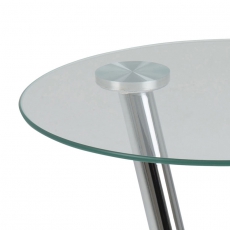 Konferenční / noční stolek Trisha, 38 cm, čirá - 4