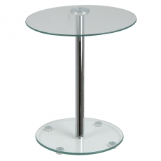 Konferenční / noční stolek Trisha, 38 cm, čirá - 3