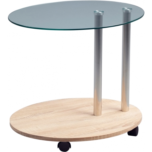 Konferenční / odkládací stolek na kolečkách Kira, 52 cm - 1