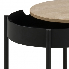 Konferenční / servírovací stolek Lipton, 45 cm, dub - 3