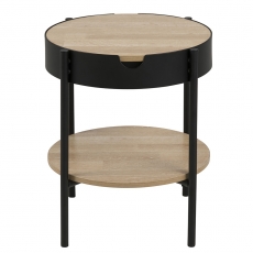 Konferenční / servírovací stolek Lipton, 45 cm, dub - 4