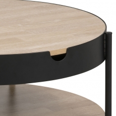 Konferenční / servírovací stolek Lipton, 75 cm, dub - 3