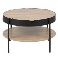 Konferenční / servírovací stolek Lipton, 75 cm, dub - 5